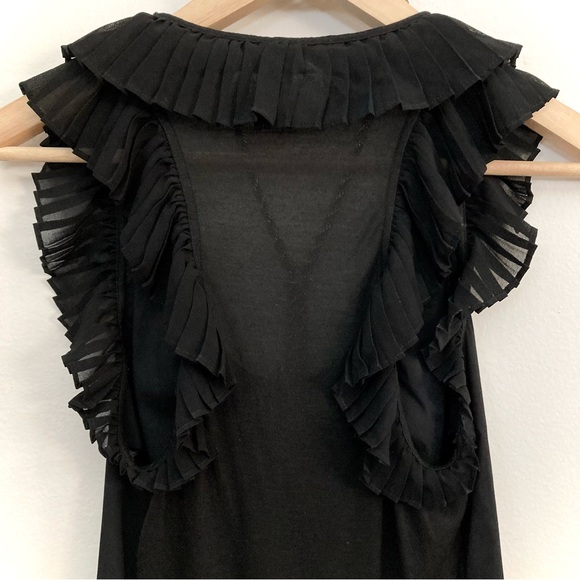 BCBG Pleated Ruffle Tank Top - Picture 7 of 10